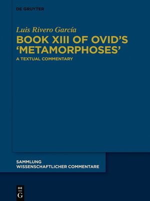 cover image of Book XIII of Ovid's ›Metamorphoses